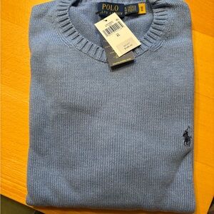 Ralph Lauren Men's Light Blue Crewneck Sweater
